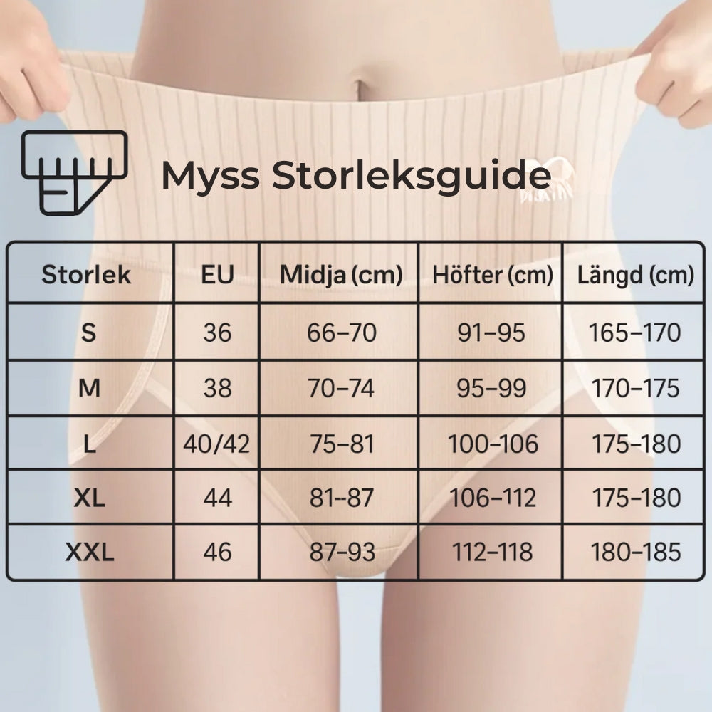 SoftForm™ | 6-pack Andningsbara och Bekväma Höga Midjetrosor med Magstöd