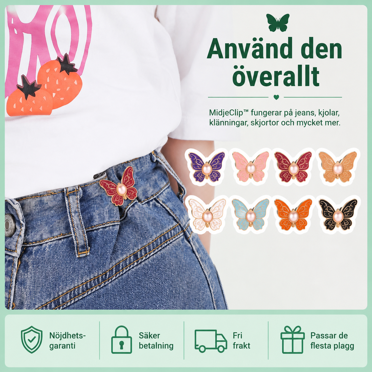 MidjeClip™ | Perfekt passform utan sömnad