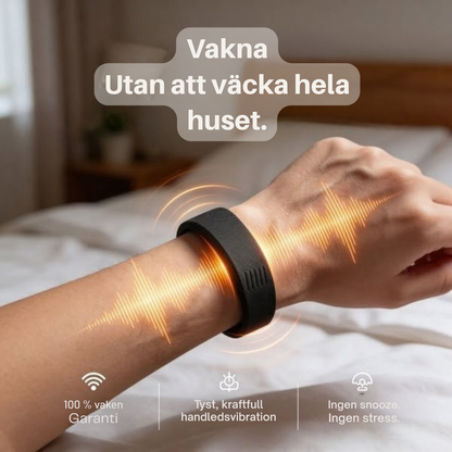 VäckBand™ - Vakna i tid utan högt alarm