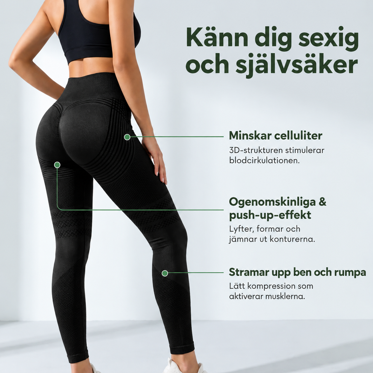 CelluSculpt™ | Formande 3D-leggings för en slätare silhuett