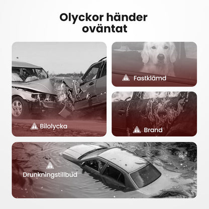 EscapePro™ 2-i-1 Fönsterkrossare & Bältesklippare