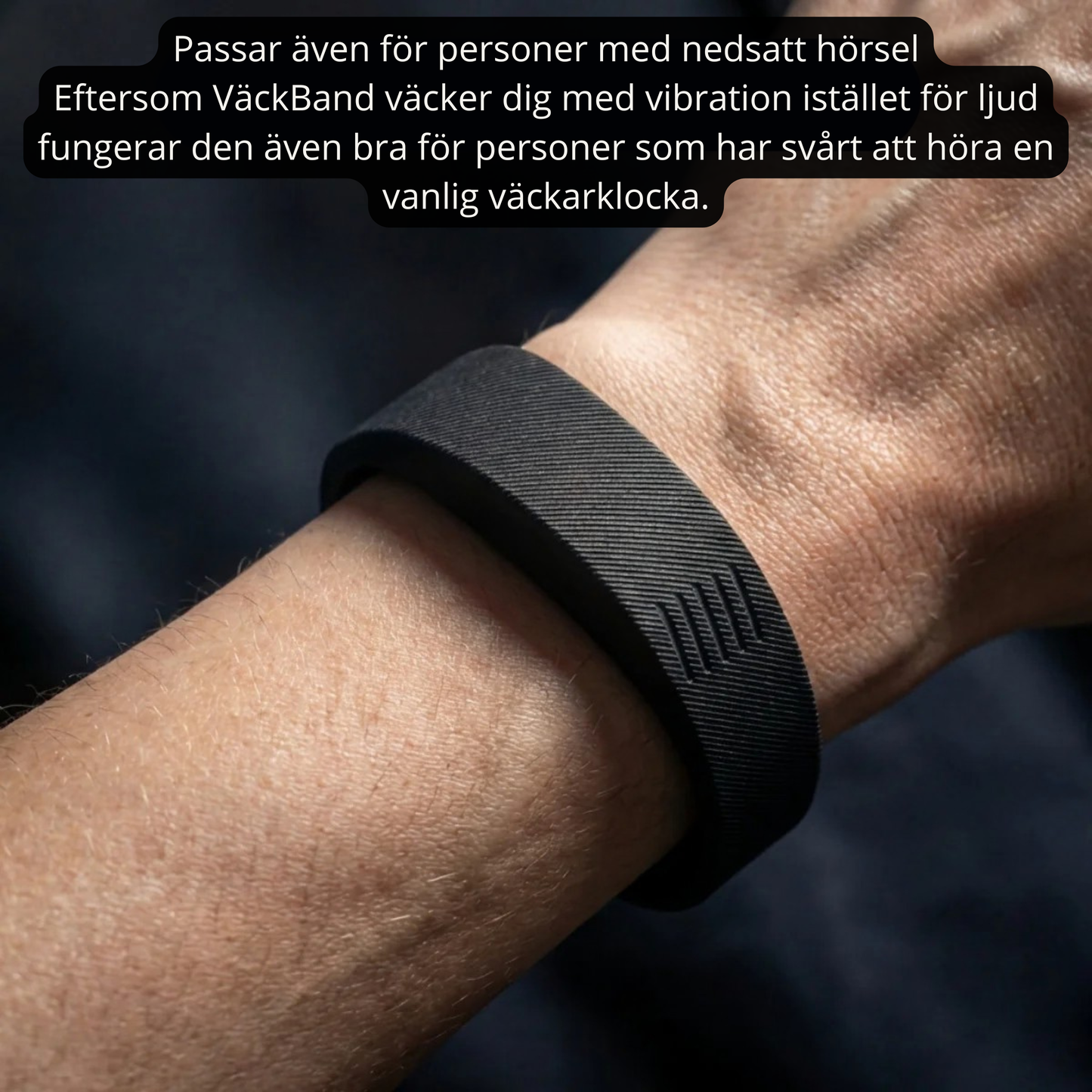 VäckBand™ - Vakna i tid utan högt alarm
