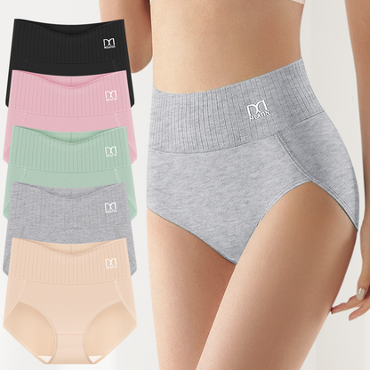 SoftForm™ | 6-pack Andningsbara och Bekväma Höga Midjetrosor med Magstöd