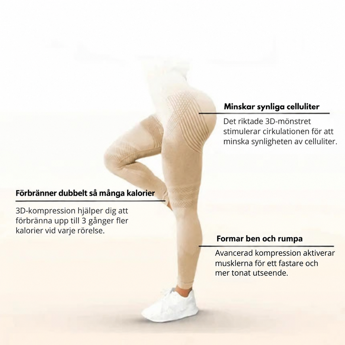 CelluSculpt™ | Formande 3D-leggings för en slätare silhuett