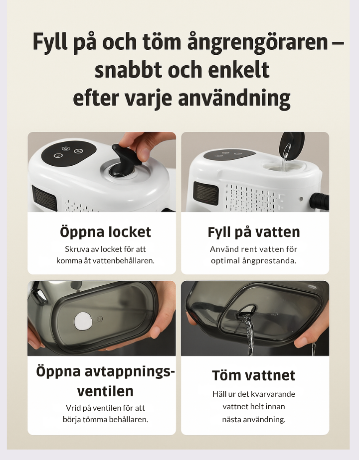 SteamForce X 105°C - Ångrengörare 3 BAR