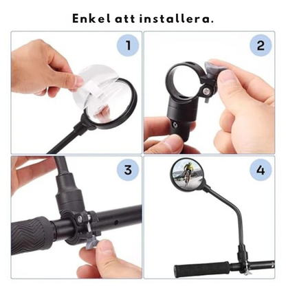 Bakblick™ – Justerbar cykelspegel för bättre överblick