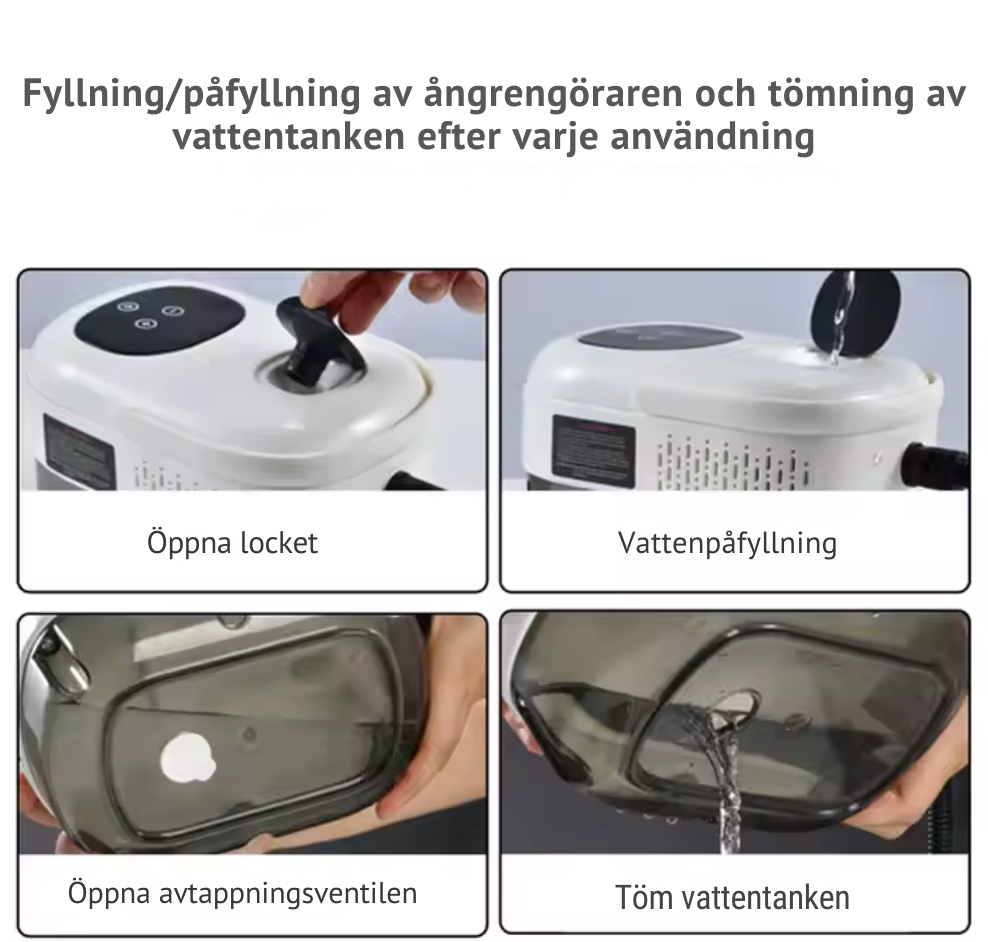 SteamForce X 105°C - Ångrengörare 3 BAR