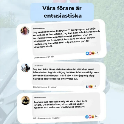 RideQuiet™ | Mindre vindljud, bättre fokus