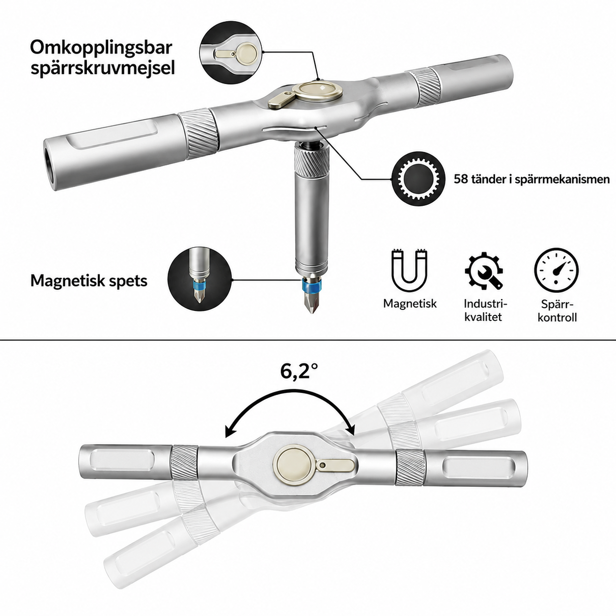 NordGrip™ 24-i-1 Magnetiskt Precisionsset
