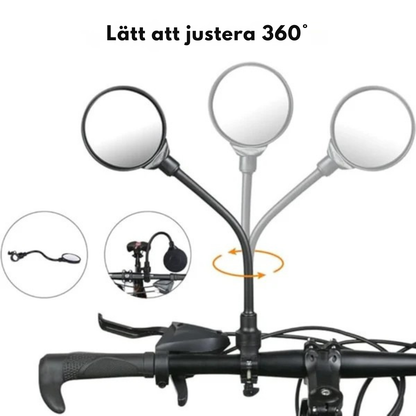 Bakblick™ – Justerbar cykelspegel för bättre överblick