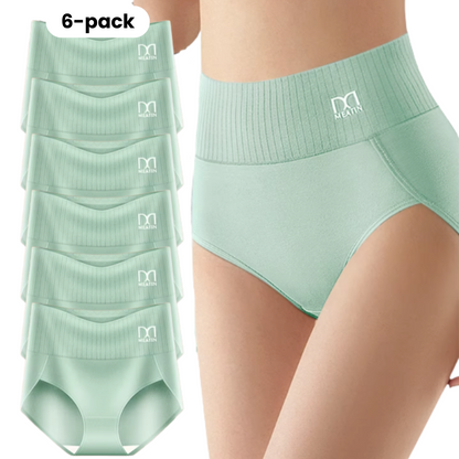 SoftForm™ | 6-pack Andningsbara och Bekväma Höga Midjetrosor med Magstöd