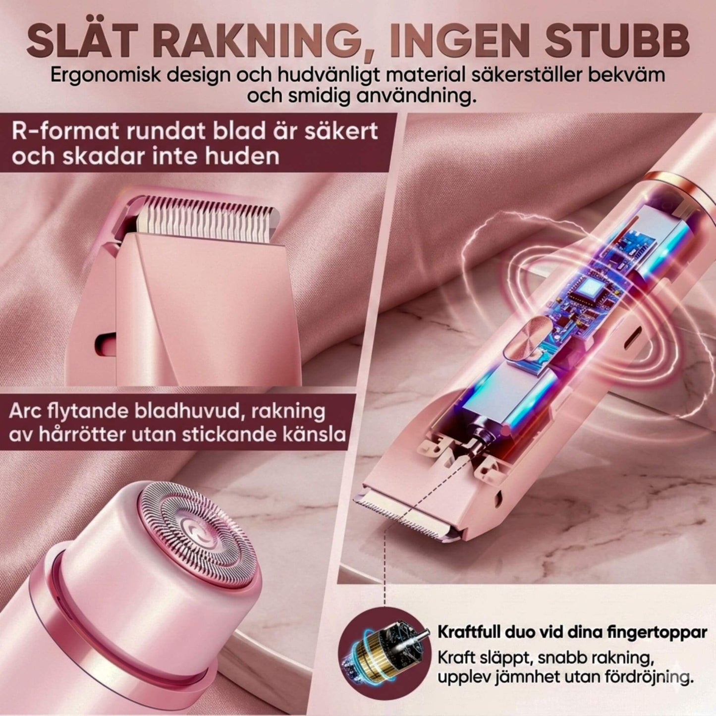 Silkeslen™ – 2-i-1 Rakapparat & Bikinitrimmer