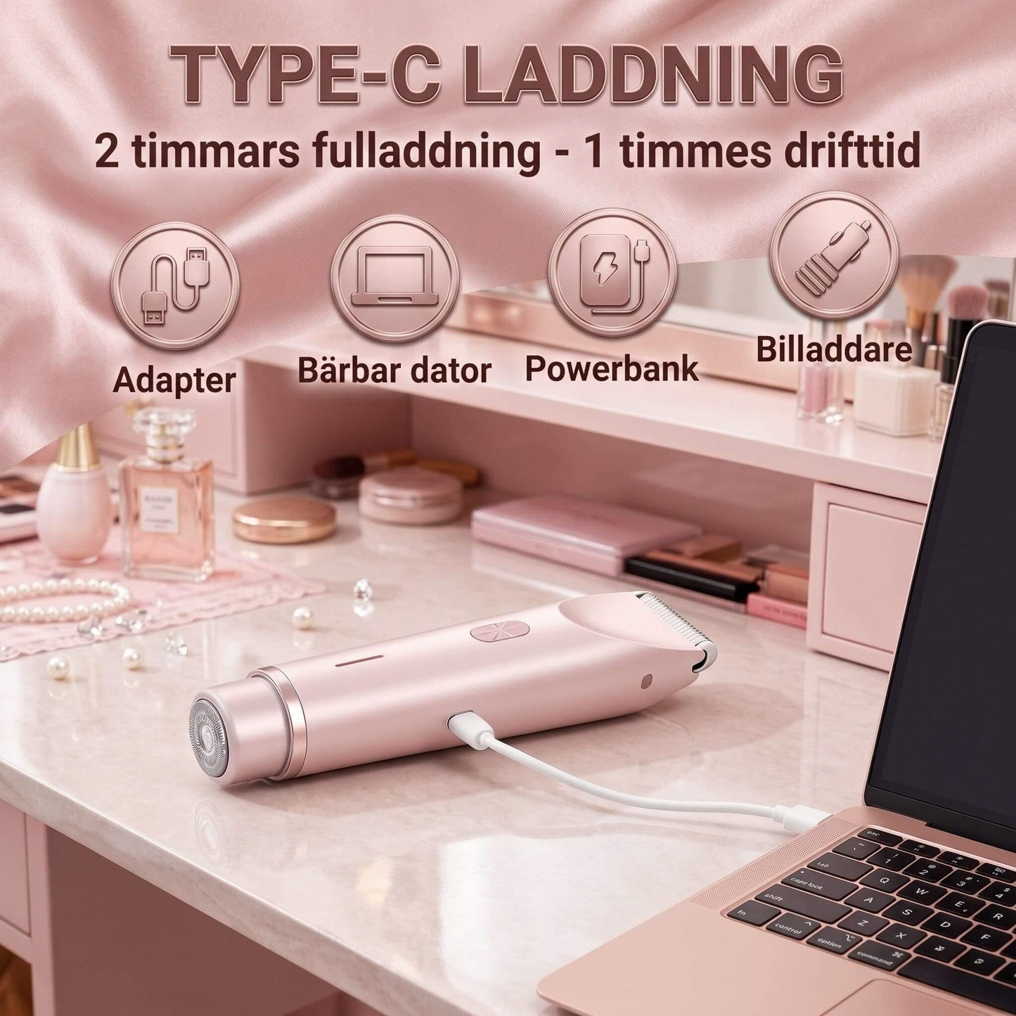 Silkeslen™ – 2-i-1 Rakapparat & Bikinitrimmer