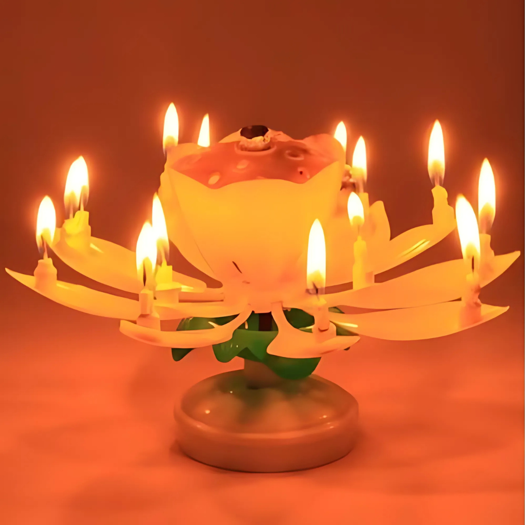 Blomsterljus™: Magisk Blomma Födelsedag Ljus
