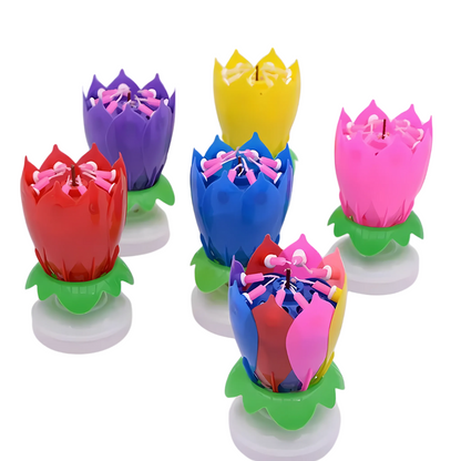 Blomsterljus™: Magisk Blomma Födelsedag Ljus