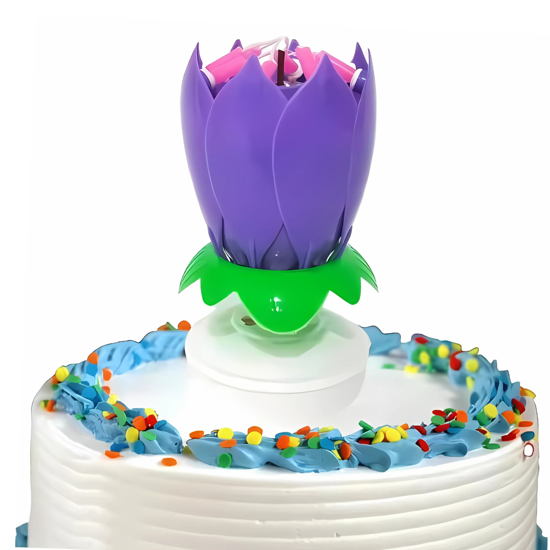 Blomsterljus™: Magisk Blomma Födelsedag Ljus
