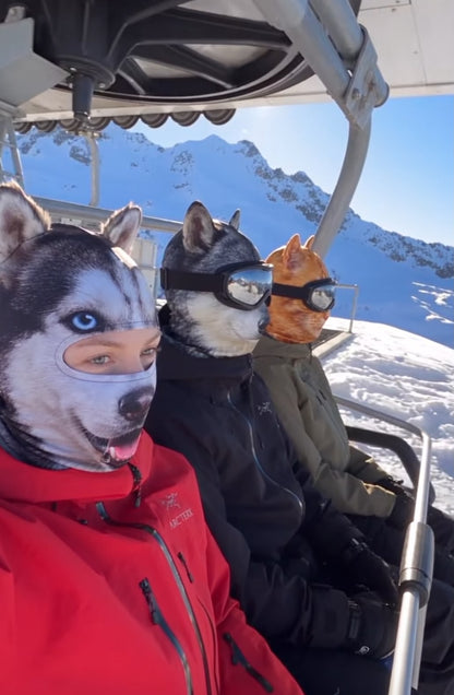 Vintervild™ – 3D Skidmask med Djuransikte
