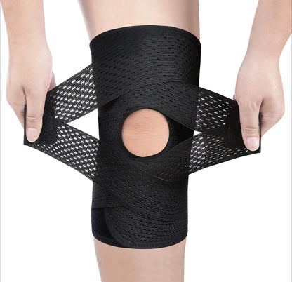 LedFlex® 1+1 GRATIS - Justerbart Knäskydd med Kompression Och Skyddssleeve