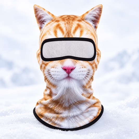 Vintervild™ – 3D Skidmask med Djuransikte