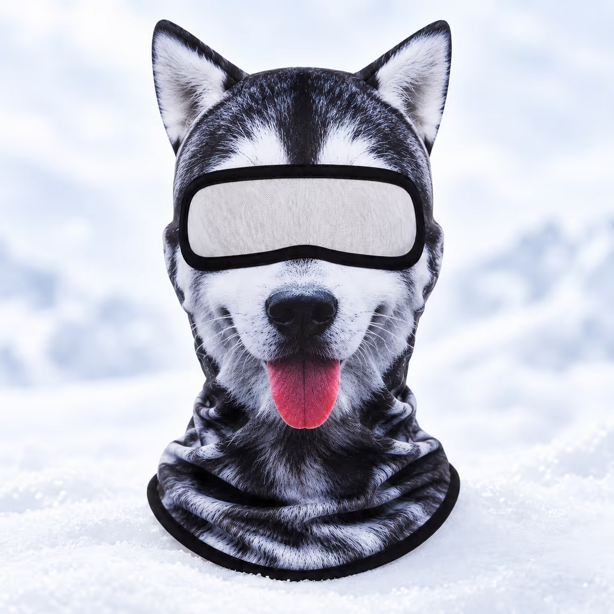 Vintervild™ – 3D Skidmask med Djuransikte