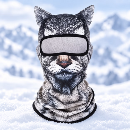 Vintervild™ – 3D Skidmask med Djuransikte