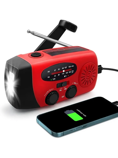 Lumiva™ Bärbar Nödradio | Trygg kommunikation, ljus och ström när samhället stannar