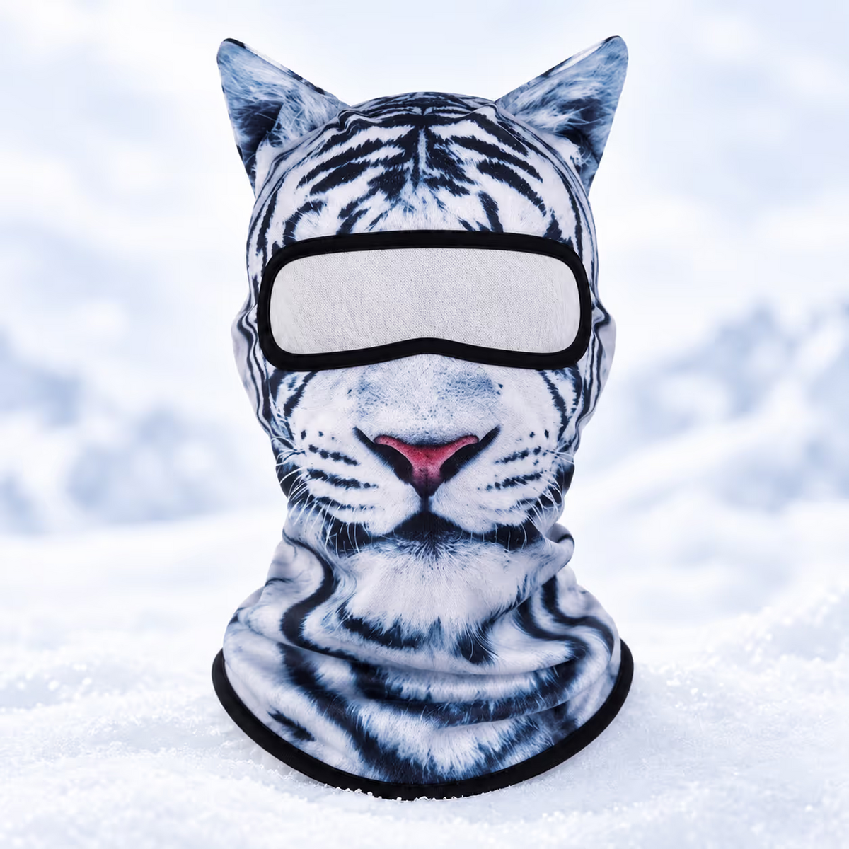 Vintervild™ – 3D Skidmask med Djuransikte