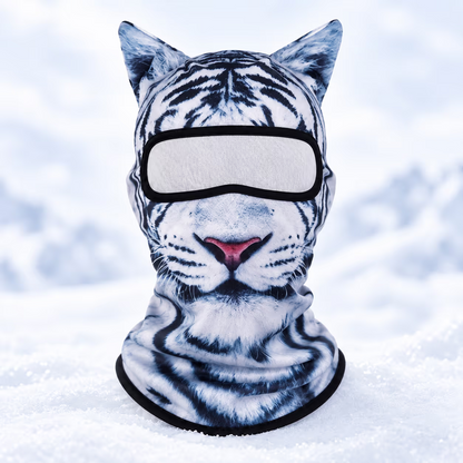 Vintervild™ – 3D Skidmask med Djuransikte