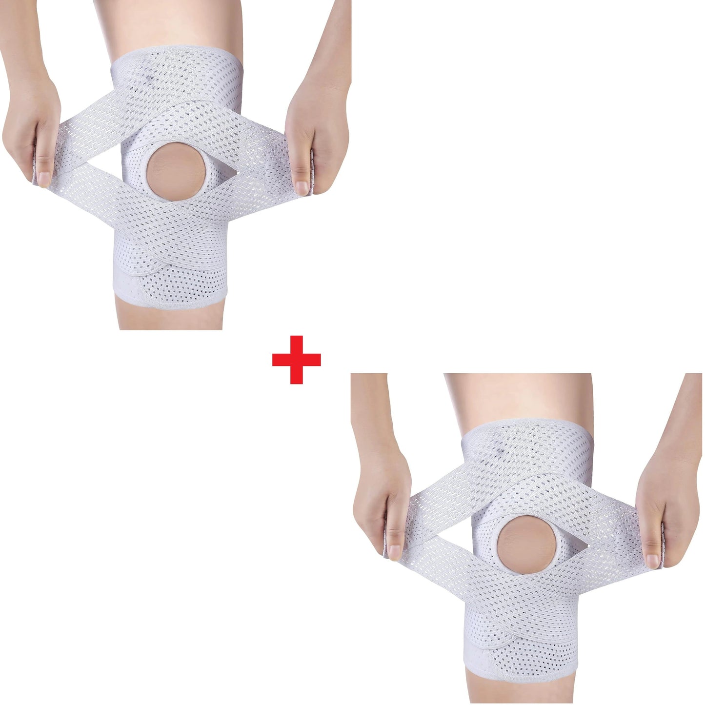 LedFlex® 1+1 GRATIS - Justerbart Knäskydd med Kompression Och Skyddssleeve